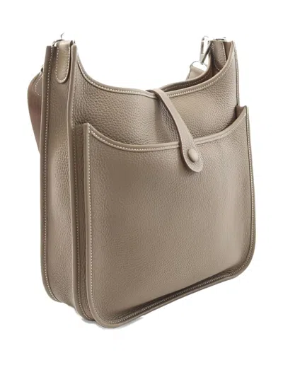 Pre-owned Hermes Evelyne Shoulder Bag In Neutral