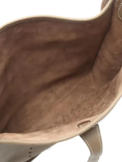 Pre-owned Hermes Evelyne Shoulder Bag In Neutral