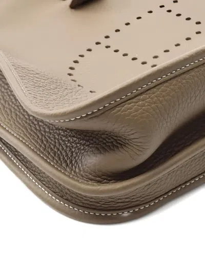 Pre-owned Hermes Evelyne Shoulder Bag In Neutral