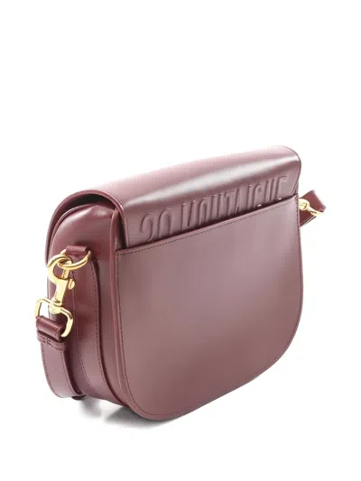 Pre-owned Dior 10s Medium Bobby Shoulder Bag In Red