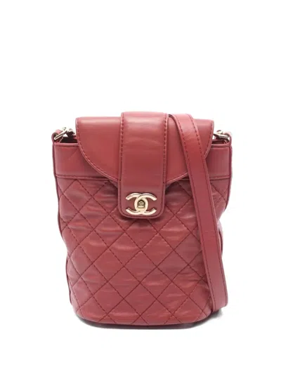Pre-owned Chanel Matelassé Shoulder Bag In Pink