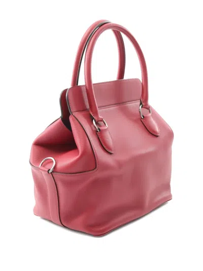 Pre-owned Hermes 2017 Toolbox 20 Handbag In Red