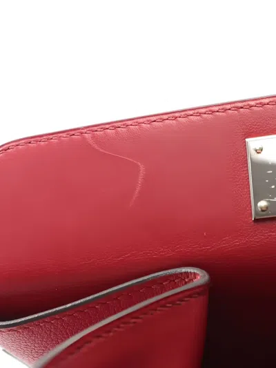 Pre-owned Hermes 2017 Toolbox 20 Handbag In Red