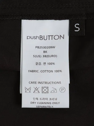 Pushbutton Lace-embellished Ruffle Blouse In Black