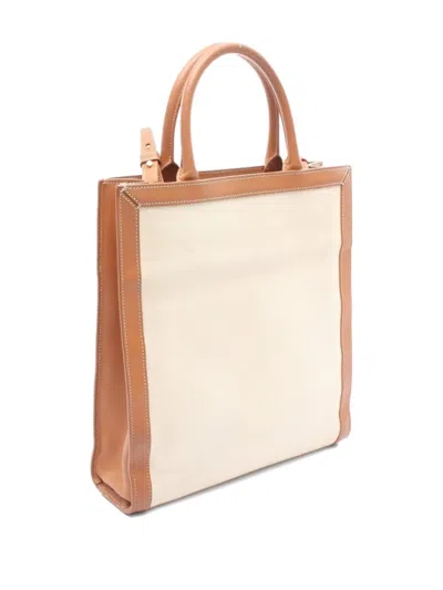 Pre-owned Celine 2000 Small Hippopotamus Handbag In Neutral