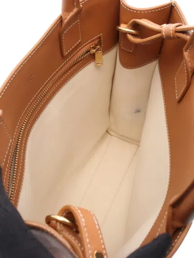 Pre-owned Celine 2000 Small Hippopotamus Handbag In Neutral