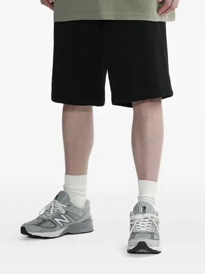 Alpha Industries Logo-embroidered Shorts In Black