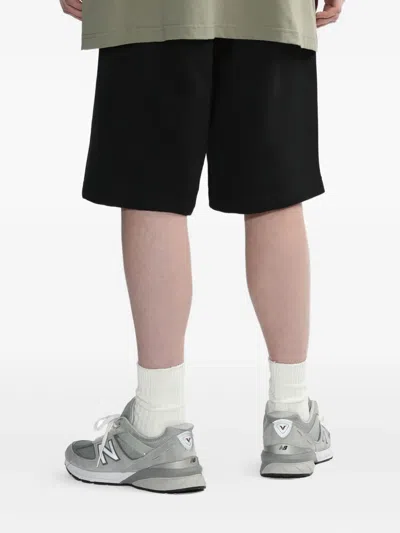 Alpha Industries Logo-embroidered Shorts In Black