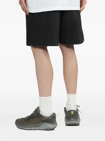 Alpha Industries Logo-patch Shorts In Black