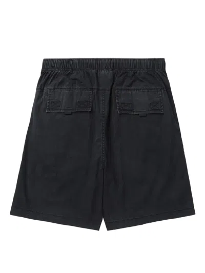 Alpha Industries Logo-patch Shorts In Black