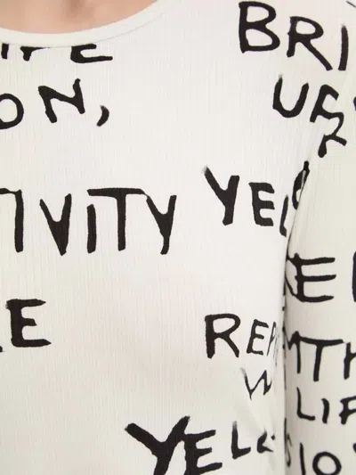 Desigual Graphic-print Midi Dress In White