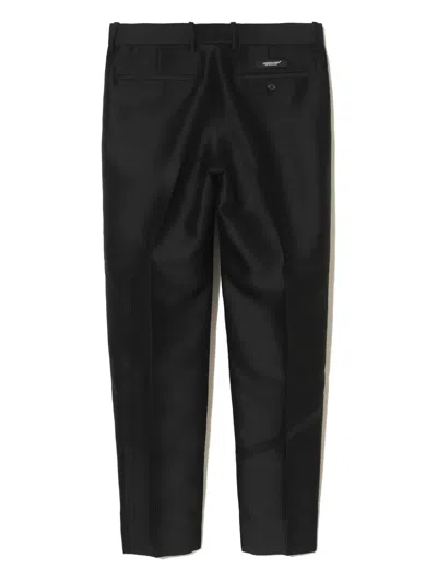 Undercover Panelled Wool Pants In Black