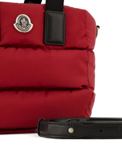Moncler Caradoc Water-repellent Mini Tote Bag In Red
