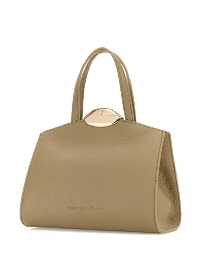 Benedetta Bruzziches Cappuccino Leather Serena La Petite Handbag In Neutral