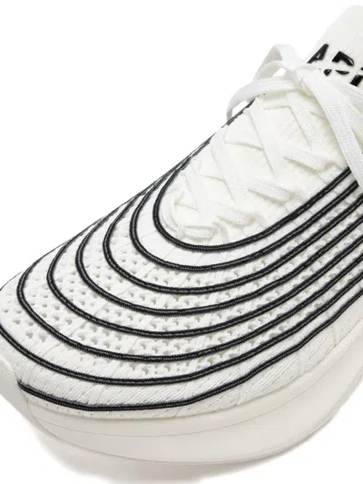 Apl Athletic Propulsion Labs Athletic Propulsion Labs Techloom Zipline Knitted Sneakers In White