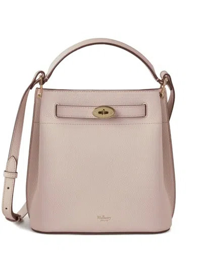 Mulberry Mini Islington Leather Bucket Bag In Blossom Pink