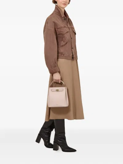 Mulberry Mini Islington Leather Bucket Bag In Blossom Pink