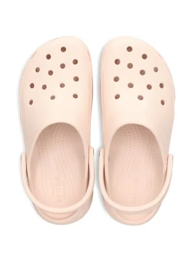 Crocs Platform Heel Slides In Neutral