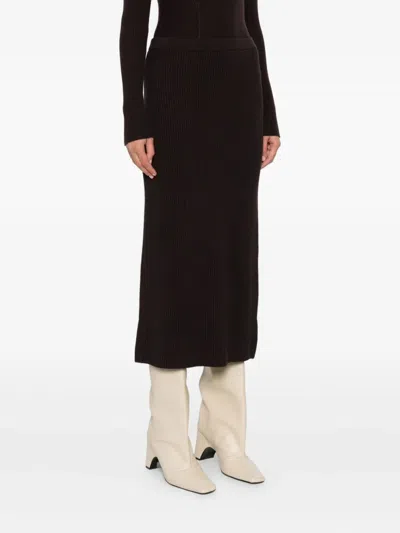 Twinset Skirt In Brown