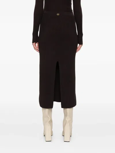 Twinset Skirt In Brown