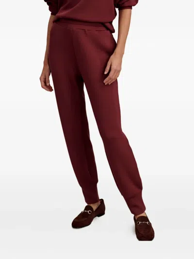 Varley Womens New Maroon Elasticated-waist Slim-fit Stretch-jersey Joggers Xs In Red