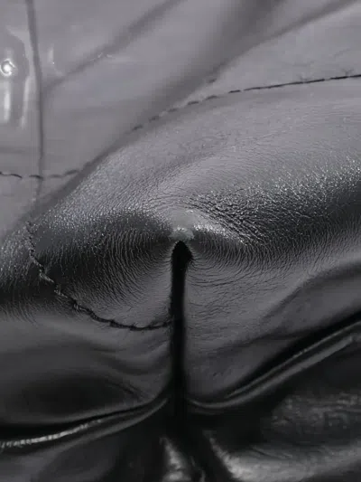 Pre-owned Chanel Diamond-quilted Chain-strap Backpack In Black