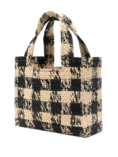 Loewe Mini  Font Tote In Black