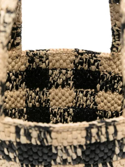 Loewe Mini  Font Tote In Black