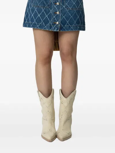 Paris Texas Janice Boots In Neutral