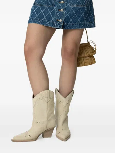 Paris Texas Janice Boots In Neutral