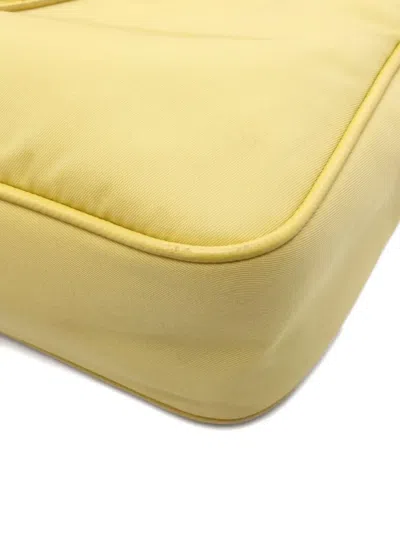Pre-owned Prada 2000s Re-edition 2005 Chain-strap Shoulder Bag In Yellow