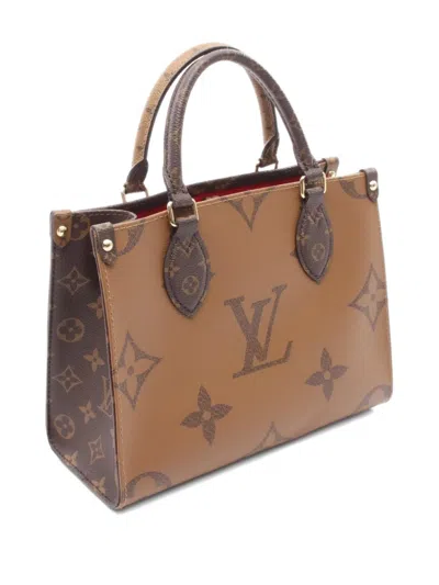 Pre-owned Louis Vuitton 2010 On-the-go Pm Handbag In Brown