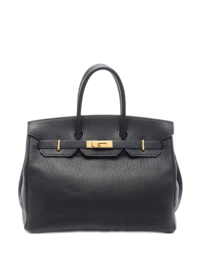 Pre-owned Hermes 1997 Birkin 35 Handbag In Black