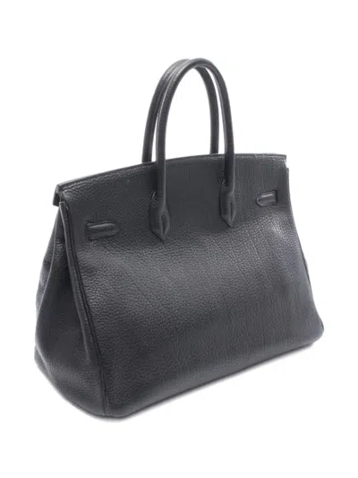 Pre-owned Hermes 1997 Birkin 35 Handbag In Black