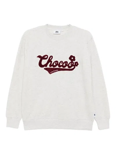 Chocoolate Logo-embroidered Sweatshirt In Gray