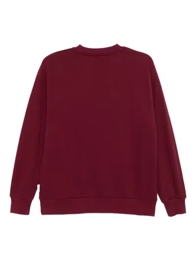 Chocoolate Logo-embroidered Sweatshirt In Red