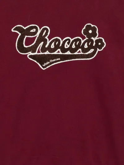 Chocoolate Logo-embroidered Sweatshirt In Red
