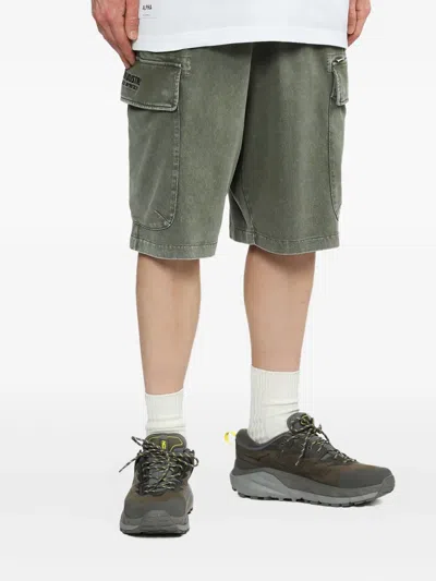 Alpha Industries Cotton Cargo Shorts In Green
