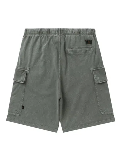 Alpha Industries Cotton Cargo Shorts In Green