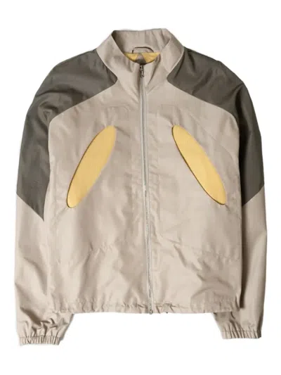 _j.l-a.l_ Aperture Panelled Zip-front Jacket In Gray