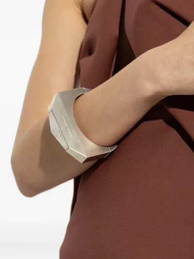Rick Owens Crystal-embellished Bracelet In Silver