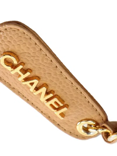 Pre-owned Chanel 1994-1996 Cc Quilted Caviar Camera Bag Crossbody Bag In Brown