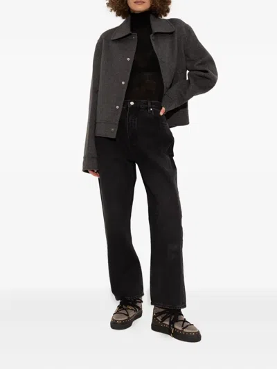 Inuikii Lace-up Studded Boots In Gray