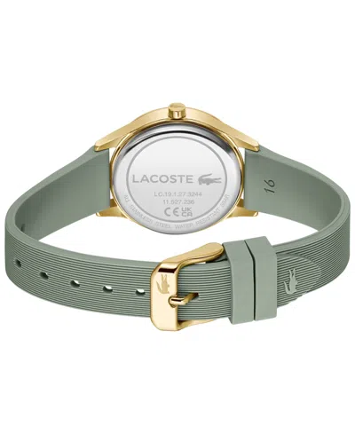 Lacoste Crocodelle Silicone Watch - One Size In Green
