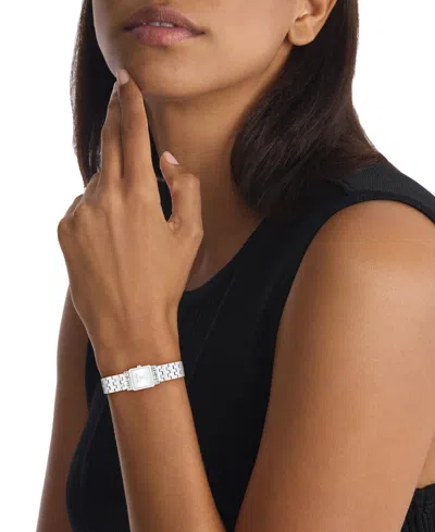 Calvin Klein Women's Poise Silver Tone Stainless Steel Bracelet Watch, 16mm In Metallic