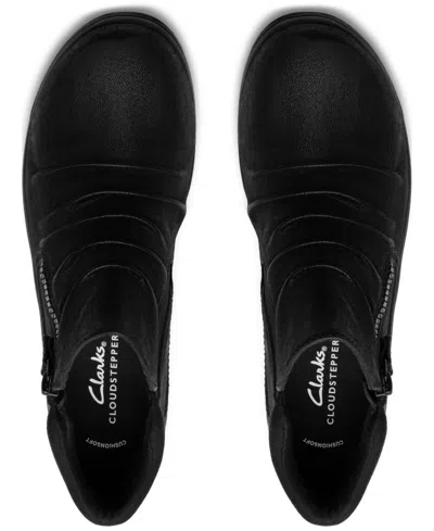 Clarks Cloudsteppers Women's Breeze Path Wedge Booties In Black