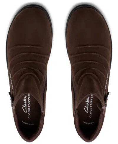 Clarks Cloudsteppers Women's Breeze Path Wedge Booties In Brown