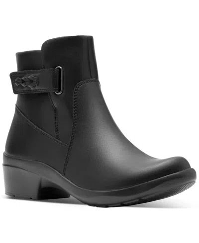 Clarks Collection Women's Angie Serena Wedge Booties In Black