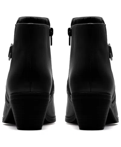 Clarks Collection Women's Emily2 Henley Wedge Booties In Black