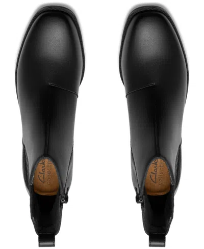 Clarks Collection Women's Danyelle Skip Block Heel Booties In Black